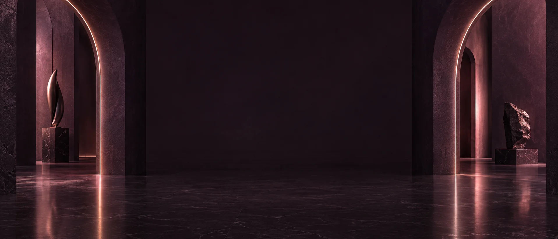 An original cinematic editorial scene in a warm, open creative pavilion.